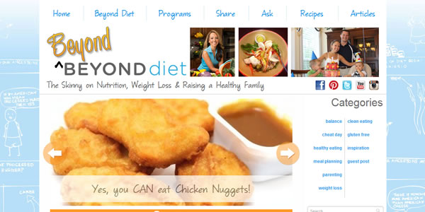 Beyond Diet Blog Website