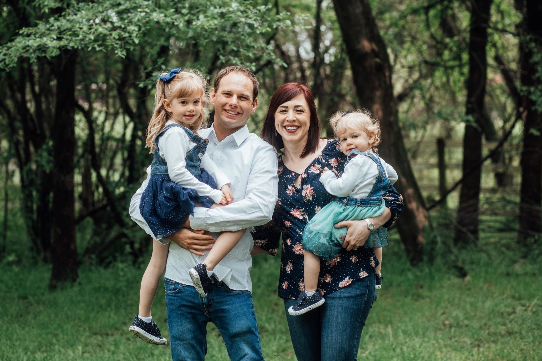 Jarred, Kristen, and kids